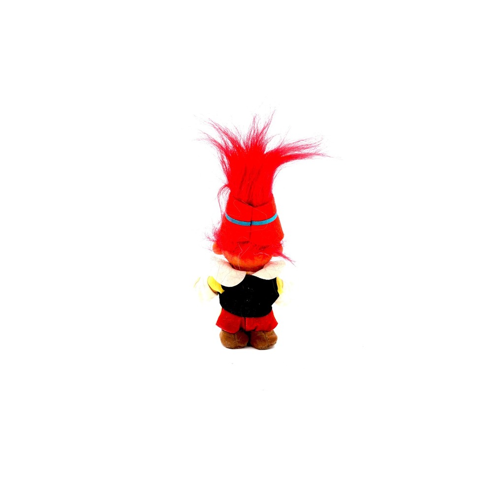 Vintage Russ Berrie Pinocchio Troll Doll 1990s Red Hair Fairy Tale Collectible - Picture 9 of 11